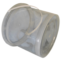 Seau américain de 1 Gallon avec couvercle seau de qualité alimentaire personnalisable avec couvercle rond sans BPA seau américain PP emballage en plastique réutilisable