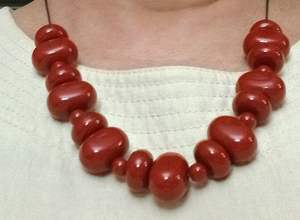 RtesinNecklace de resina de la mejor calidad, joyería de moda india hecha a mano para damas y niñas, símbolo cristiano, promoción exclusiva Natural - Product Image 5