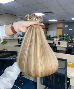 Extension de cheveux naturels vietnamiens 100% Human Wefted Flat Tip Keratin Model 'Genius Weft' par Cabello - Product Image 4