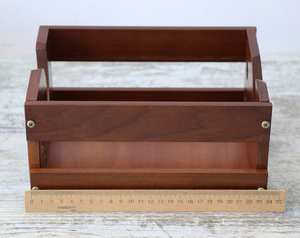 Wooden Yarn Box Holder Knitting Box With Holes Handmade Box Yarn Bowl Wooden Yarn Box Holder Knitting Box With Holes - Product Image 3