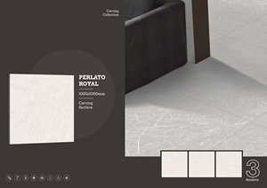 Azulejos de porcelana de colección tallada 1000x1000 | Baldosas de pared de gran formato Premium 100x100 | Calidad de exportación duradera y elegante - Product Image 3