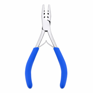 Pinzas para Extensiones de Cabello, Herramienta de Prensado de Micro Anillos y Nano Beads, Mango Azul Profesional, Acero Inoxidable, Herramienta de Salón - Product Image 3