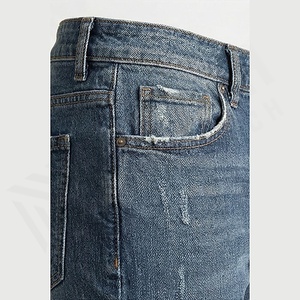 Jeans en denim pour hommes, fabrication en usine, styles personnalisés, streetwear, pantalons décontractés, mode, durables, couleur personnalisée, vente en gros, haute qualité - Product Image 5