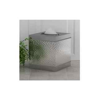 Cubierta de caja de pañuelos cuadrada de Metal, soporte Facial moderno, soporte decorativo para servilletas de diseño de estilo antiguo, personalizado - Product Image 5