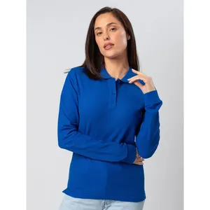 Women's Evolution LS Custom Promotional <b>Polo</b> Shirts for Merchandising - Product Image 2