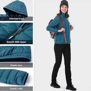 Chaquetas Acolchadas de Invierno de Diseño Personalizado, Nuevo Estilo, Manga Larga, Chaqueta Acolchada para Mujer con Cierre de Cremallera de la Mejor Calidad - Product Image 5