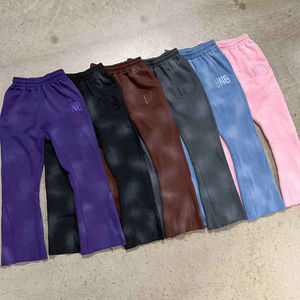 OEM survêtement épais vintage personnalisé en éponge française ample 3D pour hommes sweat à capuche ample imprimé Sun Fade Flare pantalon de survêtement ensemble de jogging - Product Image 2