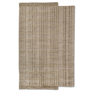 Alfombra de Lana Tejida a Mano Contour Gold, Diseño Oriental a Rayas, Estilo Boho, para Dormitorio de Adolescentes, Sala de Estar, Hecha a Mano, Hwl-448 - Product Image 1