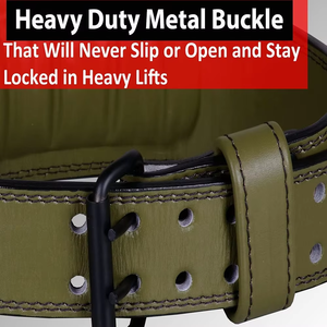 Cinturones de Cuero Genuino Duraderos de Precio de Fábrica al por Mayor para Gimnasio y Entrenamiento - Product Image 2