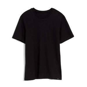 Camiseta de cuello redondo negra de gran tamaño de alta calidad Jersey holgado con impresión de diseño personalizado - Product Image 4