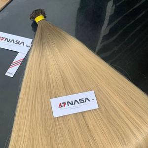 Extensiones de cabello humano liso vietnamita crudo de punta plana de queratina Ombre de lujo Precio de proveedor Todos los colores - Product Image 1