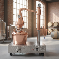 10L 20L 30L Op maat gemaakte kleine koperen pot still voor whisky, brandewijn, wodka en gin