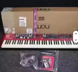 Piano digital Nord Stage 3 original de 88 teclas contrapesadas con acción de martillo, similar a un piano vertical, con interfaz MIDI - Product Image 1