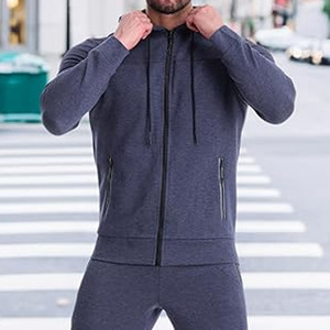 Conjunto Deportivo de Alta Calidad Personalizado, Pantalones Deportivos Holgados de Felpa de 420 g/m², 100% Algodón, y Sudadera con Capucha y Cremallera, Subido por Dress Sports - Product Image 4