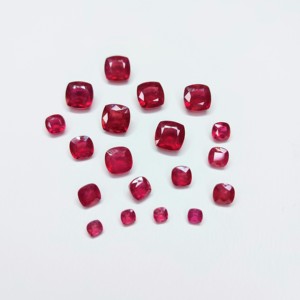 High Quality Faceted Natural <strong>Ruby</strong> <strong>Red</strong> Cushion Cut Loose Gemstone 6-10mm for Jewelry Making Crystal Stones Loupe Clean - Product Image 3