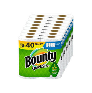 กระดาษเช็ดมือ Bounty 16 ม้วน ขนาดประหยัด สีขาว 2 ชั้น ใช้ซ้ำได้ สำหรับห้องครัวและห้องน้ำ - Product Image 2