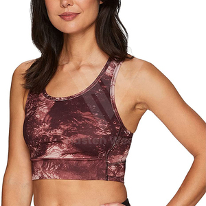 Soutien-gorge de sport respirant pour femme, logo personnalisé, position avant, imprimé intégral, soutien-gorge de sport à maintien élevé, séchage rapide, pour la salle de sport et le yoga - Product Image 6