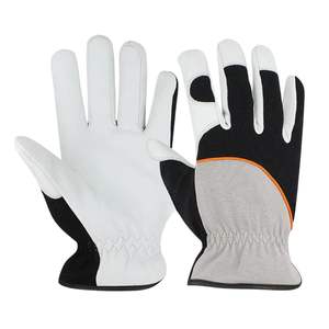Broderie personnalisée coupe ajustée respirant confortable en cuir synthétique poignée durable léger gants de protection de mécanicien - Product Image 4
