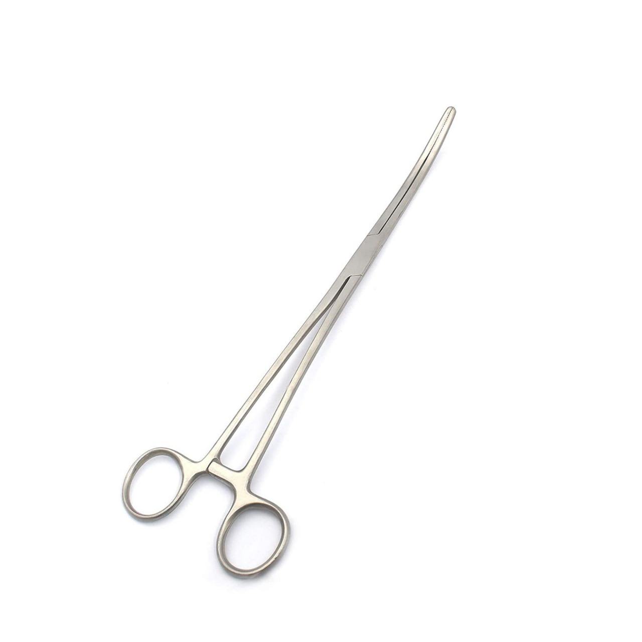Sponge Forceps 7" Curved – Surgical Instrument For OB/GYN, Medical, And Veterinary Use