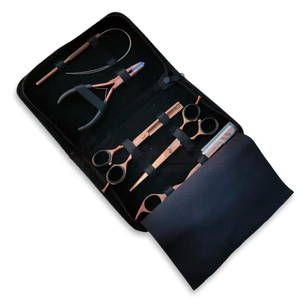 Juego de herramientas para extensiones de cabello con aguja, kit profesional para extensiones de cabello y cuentas, Alicates con bolsa de cuero, respetuoso con el medio ambiente - Product Image 2