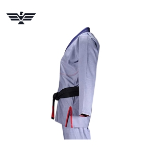 Conjunto de Karate OEM Hecho a Medida, 100% Poliéster, Transpirable, de Secado Rápido, Ligero, con Logotipo Bordado en la Parte Delantera/Trasera, Ropa de Artes Marciales - Product Image 3