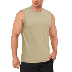 Camiseta sin mangas de diseño personalizado para hombre, transpirable, cómoda, sin mangas para gimnasio, chaleco de calidad superior para hombre con bordado - Product Image 1