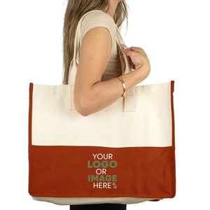 Elite <b>Medium</b> Cotton Tote <b>Bag</b> Customizable 100% Cotton Tote for Beach Wedding & Everyday Use PP Material Letter Pattern - Product Image 4