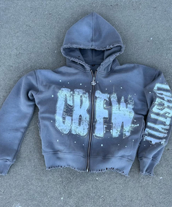 Sudadera con Capucha de Alta Calidad, Ecológica, Personalizable con Serigrafía, de Spandex/Algodón, para Hombre, Invierno - Product Image 2