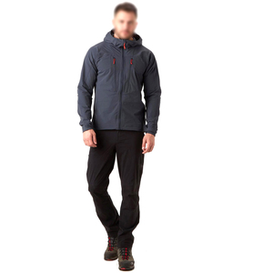 Veste de randonnée en toile softshell de haute qualité pour homme avec col montant, imperméable et respirante, services OEM disponibles - Product Image 3