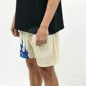 <b>Men</b> Mesh <b>Shorts</b> <b>Elastic</b> <b>Waist</b> Solid Casual Breathable Quick Dry Custom Style Best Selling for Adult - Product Image 4