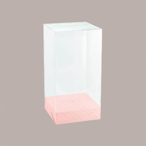 กล่องใส่ไข่ช็อคโกแลตใส5ชิ้นกระดาษสีชมพูอีสเตอร์180x180H300mm อุปกรณ์วันหยุด - Product Image 3