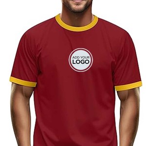 T-shirt Ringer en mélange 50/50 / T-shirts Ringer personnalisés en gros / T-shirt Ringer personnalisé - Product Image 2