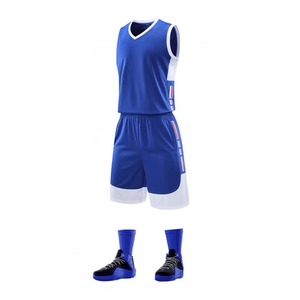 Uniformes de basket-ball personnalisés à séchage rapide, vente en gros en stock, maillots de basket-ball pour hommes - Product Image 2