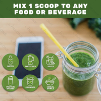 Poudre de superaliments verts végétaliens, mélange de jus de légumes verts, supplément de superaliments végétaliens, boisson verte