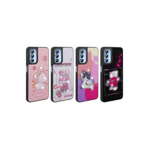 Funda Protectora Trasera de Silicona SAFA con Diseño Icónico en Relieve Brillante para Samsung Galaxy A15 A24 4G - Negro Translúcido INS - Product Image 3