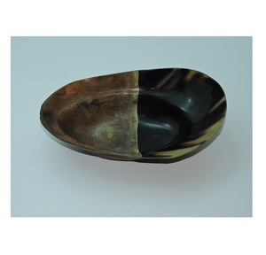 Tazón de Cuerno Pulido Ecológico, Artesanía Natural, Plato para Servir en Fiestas, Tazones para Ensalada, Centro de Mesa para Frutas, Galletas y Aperitivos - Product Image 3