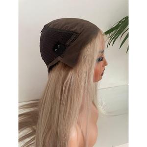 Perruque blonde en dentelle HD, cheveux humains vierges à 100%, bonnet ajustable, longueurs étirées de 34 à 40 pouces, couleur rougeâtre - Product Image 5