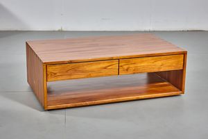 โต๊ะกาแฟไม้สักทรงสี่เหลี่ยมสไตล์จีนนอร์ดิกเรียบง่ายทันสมัยโต๊ะกลางทำจากไม้โต๊ะกาแฟ - Product Image 2