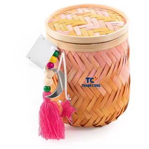 กล่องของขวัญไม้ไผ่สานสำหรับตกแต่งรอมฎอนสำหรับวันหยุดตะกร้าของขวัญรอมฎอน - Product Image 2