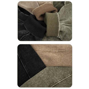 Sweat-shirts 2026 100 % coton, personnalisables, pas chers, tendance, pour hommes, 380 GSM, délavés à l'acide, col rond, basiques, du Pakistan - Product Image 5