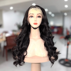 Perruque en cheveux humains vietnamiens 100% de qualité supérieure, cheveux bruts, perruque à dentelle frontale, perruques à dentelle frontale, cheveux ondulés - Product Image 2