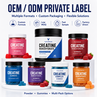 Gummies de Créatine Monohydrate OEM ODM, Compléments Alimentaires à Marque Privée, Formule Végétalienne Personnalisée, Fabricant, Faible MOQ, Approvisionnement Direct Usine
