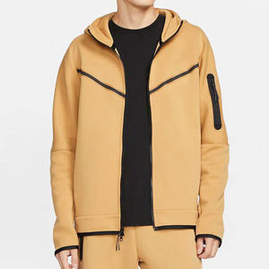 High PreAccept Sweats à capuche zippés surdimensionnés avec logo personnalisé pour hommes Prix de gros Sweat à capuche de base Slim Fit - Product Image 2