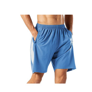 Short d'entraînement de gymnastique léger à séchage rapide pour hommes Doublure en maille Taille élastique Short de course athlétique pour le sport Poches à motif chaud - Product Image 1