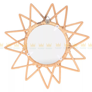 Rattan Innovador Arte Decoración Maquillaje Espejo Retro Vestidor Baño - Product Image 4