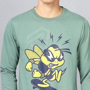 Sudaderas de Invierno para Hombre, Diseño Personalizado, Logotipo Personalizado, Color Sólido, Cuello Redondo, Color Caqui, Alta Calidad - Product Image 6