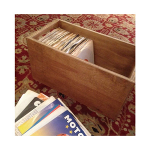 Caisse de <span class=keywords><strong>rangement</strong></span> et de présentation pour disques vinyles - Naturel - Product Image 2