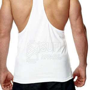 Custom Made Knitted Casual Men's <b>Stringer</b> <b>Vest</b> Workout Wear Breathable Quick Dry 100% Cotton - Product Image 6