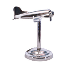 Modèle d'avion en métal brillant avec socle, modèle décoratif en fonte à l'échelle 1:100, hélice, pour la décoration du salon et de la maison - Product Image 5