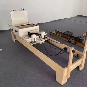 Sistema de Pilates Reformer Clásico Beige para Ejercicio en Casa, con Sistema de Resorte Resistente, Disponible en Almacén de la UE, Listo para Enviar - Product Image 1